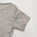 transit par such J-G-162 イタリア製 サイズ1 レーヨン 半袖Ｔシャツ カットソー グレー レディース トランジットパーサッチ【中古】6-0531S♪