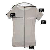 transit par such J-G-162 イタリア製 サイズ1 レーヨン 半袖Ｔシャツ カットソー グレー レディース トランジットパーサッチ【中古】6-0531S♪