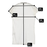 transit par such F-B-110 イタリア製 サイズ1 Vネック リネンコットン 半袖Ｔシャツ カットソー ホワイト レディース トランジットパーサッチ【中古】6-0531S♪