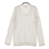 transit par such イタリア製 サイズ2 レーヨンストレッチ 長袖Ｔシャツ カットソー ロンＴ ベージュ レディース トランジットパーサッチ【中古】6-0906M∞