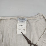 transit par such イタリア製 サイズ2 レーヨンストレッチ 長袖Ｔシャツ カットソー ロンＴ ベージュ レディース トランジットパーサッチ【中古】6-0906M∞