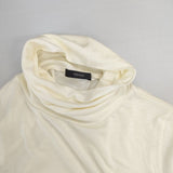 MAXOU レーヨンアクリルストレッチ ハイネック 長袖Ｔシャツ カットソー ロンＴ ベージュ レディース マクゾゥ【中古】6-1010M∞