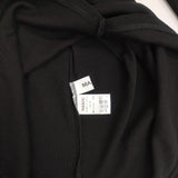MAXOU 未使用品 コットン サイズ2 日本製 製品洗い 長袖Ｔシャツ カットソー ロンＴ ブラック レディース マクゾゥ【中古】6-0906M∞