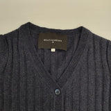 BEATING HEART ウールカシミヤ ロング カーディガン ネイビー レディース ビーティングハート【中古】6-1010T∞