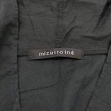 mizuiro-ind プルオーバー フレンチスリーブ スキッパー ワイドシルエット 日本製 ブラウス シャツ ブラック レディース ミズイロインド【中古】6-0531S♪
