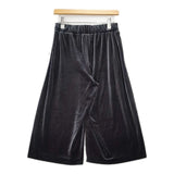 mizuiro-ind ポリエステルストレッチ ベロア ワイド パンツ ブラック レディース ミズイロインド【中古】6-1010T∞