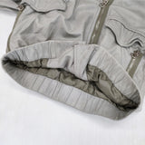 3.1 phillip lim ラムレザー レイヤード風 ライダース サイズ0 ジャケット ベージュ グレー レディース スリーワンフィリップリム【中古】6-0618G◎