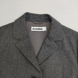 JIL SANDER ウール イタリア製 36 テーラードジャケット 2018AW グレー レディース ジルサンダー【中古】6-1010T∞