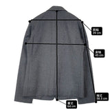 JIL SANDER ウール イタリア製 36 テーラードジャケット 2018AW グレー レディース ジルサンダー【中古】6-1010T∞