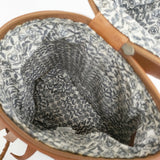 mina perhonen 希少 owl bag ふくろうバッグ レザーバッグ 牛革 qs9393 ショルダーバッグ ブラウン レディース ミナペルホネン【中古】6-0526G♪