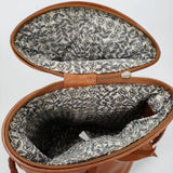 mina perhonen 希少 owl bag ふくろうバッグ レザーバッグ 牛革 qs9393 ショルダーバッグ ブラウン レディース ミナペルホネン【中古】6-0526G♪