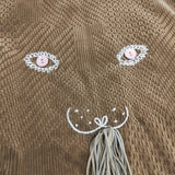 mina perhonen usa bag ウサバッグ 大 コットン ra9732 トートバッグ チャ レディース ミナペルホネン【中古】6-0708G◎