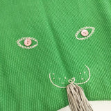 mina perhonen usa bag ウサバッグ 大 リネン qs9366 トートバッグ ミドリ レディース ミナペルホネン【中古】6-0708G◎