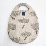 mina perhonen bloom 刺繍 エッグバッグ e891 トートバッグ ベージュ 多色 レディース ミナペルホネン【中古】6-0708G◎