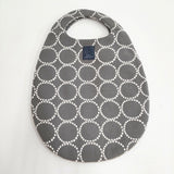 mina perhonen tambourine タンバリン 刺繍 エッグバッグ oa9938 トートバッグ グレー シロ レディース ミナペルホネン【中古】6-0708G◎