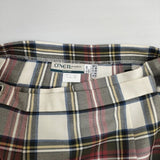 O'NEIL OF DUBLIN 未使用品 MIDI KILT キルト 巻き ラップ ウール GB12 ロングスカート オフホワイト ワインレッド レディース オニールオブダブリン【中古】6-1010T∞