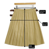 O'NEIL OF DUBLIN 未使用品 MODIFIED KILT キルトスカート 巻き スカート ベージュ レディース オニールオブダブリン【中古】6-0618G◎