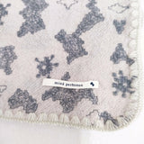 mina perhonen lyric 刺繍 マフラー ストール ピンクベージュ グレー レディース ミナペルホネン【中古】6-0910T◎