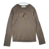 mina perhonen choucho La8776B サイズ38 コットン 長袖Ｔシャツ カットソー ロンＴ グレー系 レディース ミナペルホネン【中古】6-0819M∞
