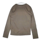 mina perhonen choucho La8776B サイズ38 コットン 長袖Ｔシャツ カットソー ロンＴ グレー系 レディース ミナペルホネン【中古】6-0819M∞