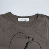 mina perhonen choucho La8776B サイズ38 コットン 長袖Ｔシャツ カットソー ロンＴ グレー系 レディース ミナペルホネン【中古】6-0819M∞