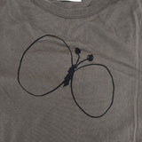 mina perhonen choucho La8776B サイズ38 コットン 長袖Ｔシャツ カットソー ロンＴ グレー系 レディース ミナペルホネン【中古】6-0819M∞