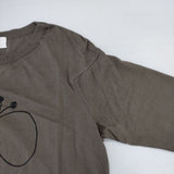mina perhonen choucho La8776B サイズ38 コットン 長袖Ｔシャツ カットソー ロンＴ グレー系 レディース ミナペルホネン【中古】6-0819M∞