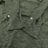mina perhonen sorbet Ls8632 サイズ1 シルク混 プルオーバー 五分袖 シアー セーター ニット グリーン レディース ミナペルホネン【中古】6-0717M♪
