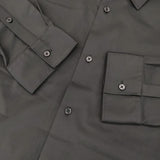 ZARA ナイロンストレッチ SLIM FIT サイズXL 長袖シャツ ブラック メンズ ザラ【中古】6-0815M∞