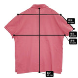 POLO RALPH LAUREN 鹿の子 カスタムスリムフィット サイズM ポロシャツ ピンク メンズ ポロ・ラルフローレン【中古】6-0630S♪