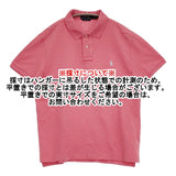 POLO RALPH LAUREN 鹿の子 カスタムスリムフィット サイズM ポロシャツ ピンク メンズ ポロ・ラルフローレン【中古】6-0630S♪
