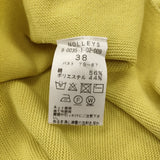 NOLLEY'S ボートネックホールガーメントプルオーバーニット サイズ38 定価12100円 セーター ニット イエロー レディース ノーリーズ【中古】6-0717M♪