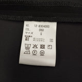 PLST バックサテンストレッチジャケット﻿ 定価16200円 サイズS ノーカラージャケット ブラック レディース プラステ【中古】6-0717M♪