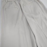 PLST ポリエステルイージースラックス XS パンツ アイボリー レディース プラステ【中古】6-0819G∞