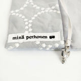 mina perhonen tambourine 文庫サイズ ブックカバー 刺繍 手帳 グレー レディース ミナペルホネン【中古】6-0628G∞