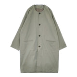 ARTS&SCIENCE コットン 0213-U1112-0010 サイズ1 ノーカラー コート 21AW カーキ レディース アーツ&サイエンス【中古】6-1005T∞