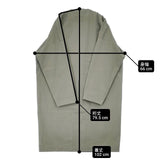 ARTS&SCIENCE コットン 0213-U1112-0010 サイズ1 ノーカラー コート 21AW カーキ レディース アーツ&サイエンス【中古】6-1005T∞