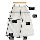 evam eva コットン ギャザー ワイドパンツ 定価22000円 E231T031 パンツ オフホワイト レディース エヴァムエヴァ【中古】6-0926M∞