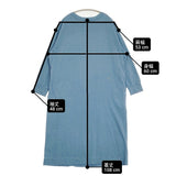 45R/45rpm 天竺の45星ドレス 定価18700円 Tシャツワンピ ワンピース ブルー レディース フォーティーファイブアールピーエム【中古】6-0519M♪