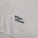 MASSE MENSCH トレーナー 日本製 コットン 刺繍 スウェット ライトグレー レディース マッセメンシュ【中古】6-0809M∞