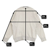 MASSE MENSCH トレーナー 日本製 コットン 刺繍 スウェット ライトグレー レディース マッセメンシュ【中古】6-0809M∞