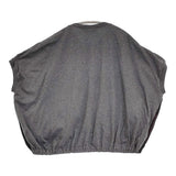 gomme ヘムタックトップス 定価20900円 GK-T48-195 サイズM ワイドシルエット 半袖Ｔシャツ カットソー 25SS ブラック グレー レディース ゴム【中古】6-0519S♪