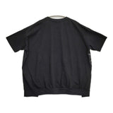 gomme スター切替Ｔシャツ アシンメトリー GJ-T51-173 サイズM ワイドシルエット ドロップショルダー 半袖カットソー ブラック レディース ゴム【中古】6-0519S♪