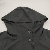 coulage ナイロンベスト 634462 サイズF フレンチスリーブ パーカー ブラック レディース クラージュ【中古】6-0531S♪