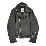 Lewis Leathers サイクロン シープスキン レザー サイズ40 ダブル ライダースジャケット ブラック メンズ ルイスレザー【中古】6-0925T♪