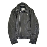 Lewis Leathers サイクロン シープスキン レザー サイズ40 ダブル ライダースジャケット ブラック メンズ ルイスレザー【中古】6-0925T♪