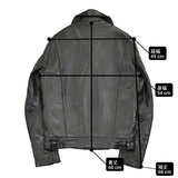 Lewis Leathers サイクロン シープスキン レザー サイズ40 ダブル ライダースジャケット ブラック メンズ ルイスレザー【中古】6-0925T♪