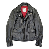 Lewis Leathers ライトニング ライニングキルティング サイズ38 タグ付き ダブル ライダースジャケット ブラック メンズ ルイスレザー【中古】6-0925T♪