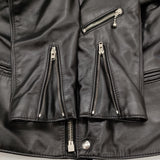 Lewis Leathers ライトニング ライニングキルティング サイズ38 タグ付き ダブル ライダースジャケット ブラック メンズ ルイスレザー【中古】6-0925T♪