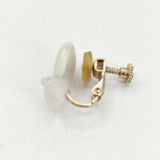 雨氣 漂流物作家 片耳 イヤリング イヤリング ホワイト系 ゴールド レディース【中古】6-0628G∞